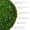 Costway 2 PCS 15.7'' Artificial Boxwood Topiary Balls UV Protected Indoor Outdoor